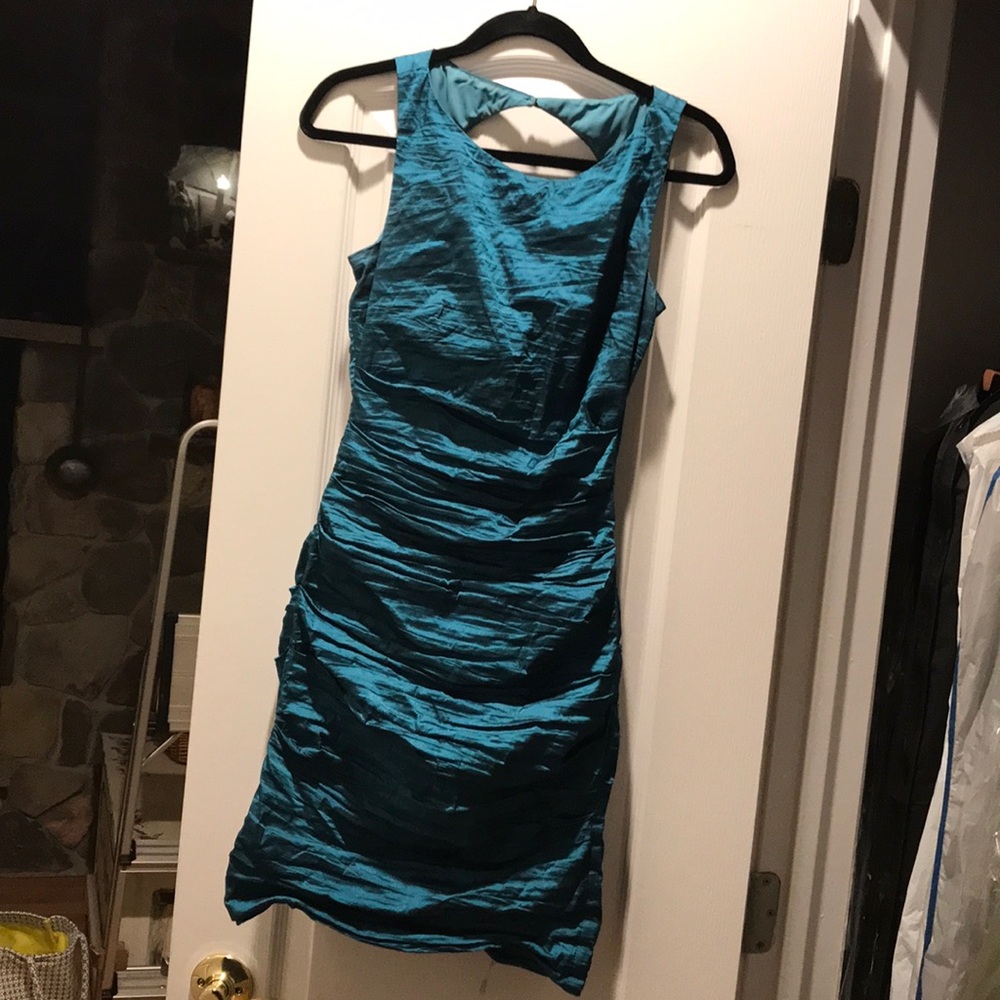 Blue / Green / Teal Nicole Miller Cocktail Dress